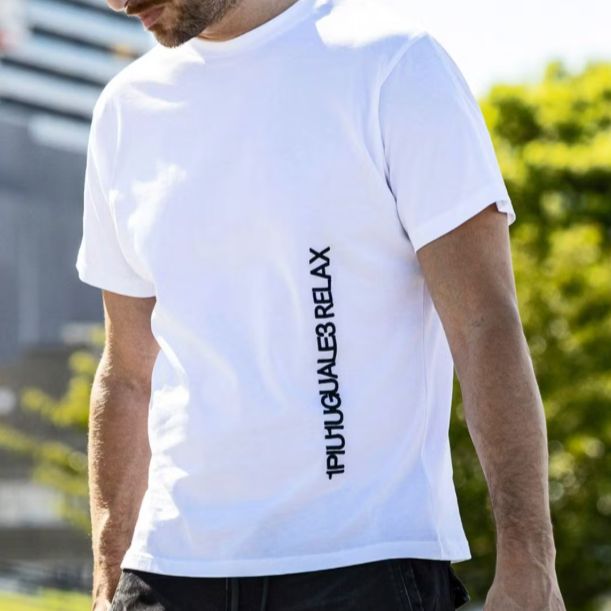 バーチカルエンブロイディー半袖Tシャツ | Tシャツ | ホワイト | メンズ