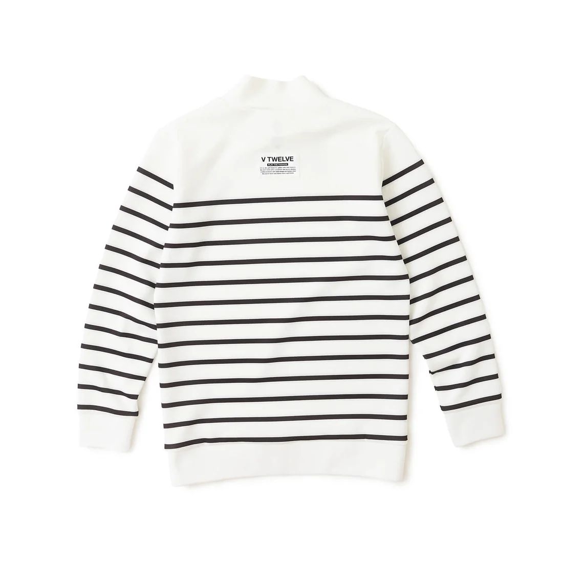 BORDER L/S MOCK | モックネックシャツ | ホワイト | レディース | ゴルフウェア