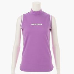WOMENS TOUR NO SLEEVE HIGH NECK | ツアー ノースリーブ ハイネック | モックネック Tシャツ | パープル | レディース | ゴルフウェア