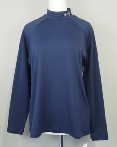 モックネックシャツ | ネイビー | レディース | ゴルフウェア