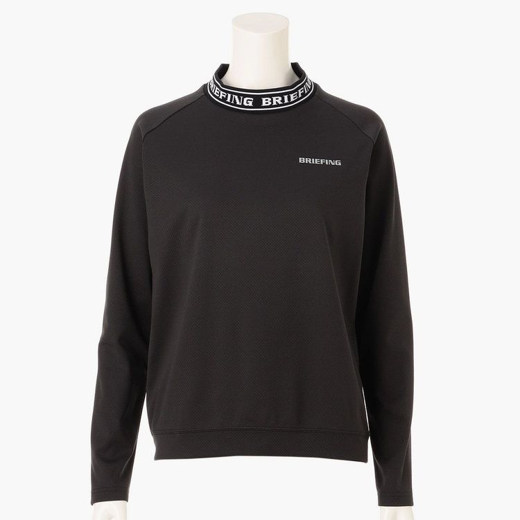 WOMEN’S NECK LOGO LS HIGHNECK（リラックスフィット） | Tシャツ | ブラック | レディース | ゴルフウェア