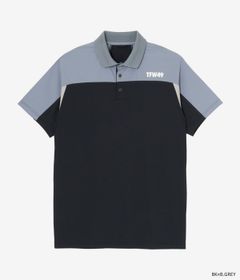 SIDE MESH POLO | ポロシャツ | ブラック×ブルーグレー | メンズ | ゴルフウェア