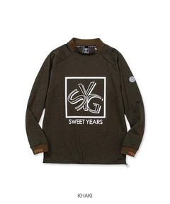 SYG JQ INTERLOCK L/S SHIRTS | モックネックTシャツ | カーキ | メンズ | ゴルフウェア