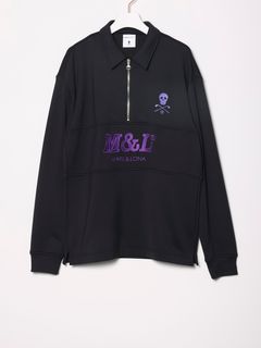 Escalade Zip Fleece Polo | ハーフジップポロシャツ | ブラック |メンズ | ゴルフウェア