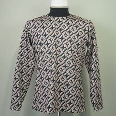 モノグラムプリントモック | 長袖Tシャツ | ベージュ | モノグラム | メンズ | ゴルフウェア