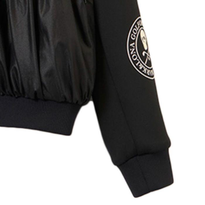 Lidi Shirred Insulated Zip-Up Jacket | ブルゾン | ブラック | レディース | ゴルフウェア
