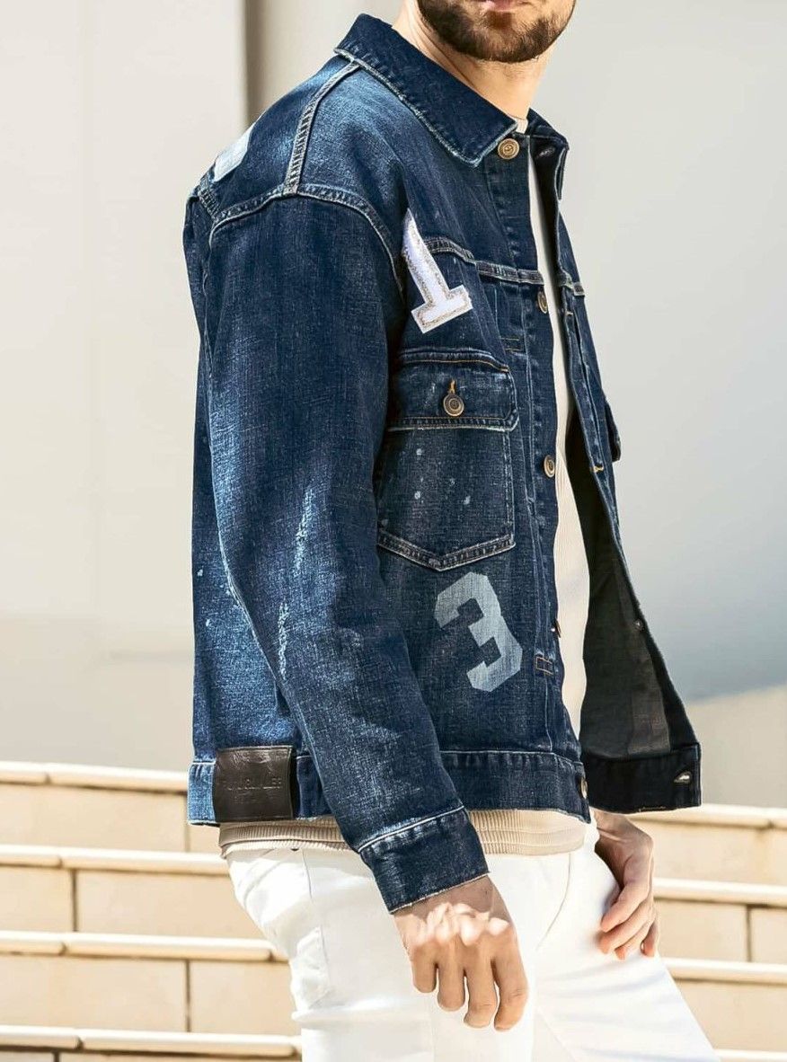LOGO PATCH DENIM JAKET | ブルゾン | インディゴ | メンズ