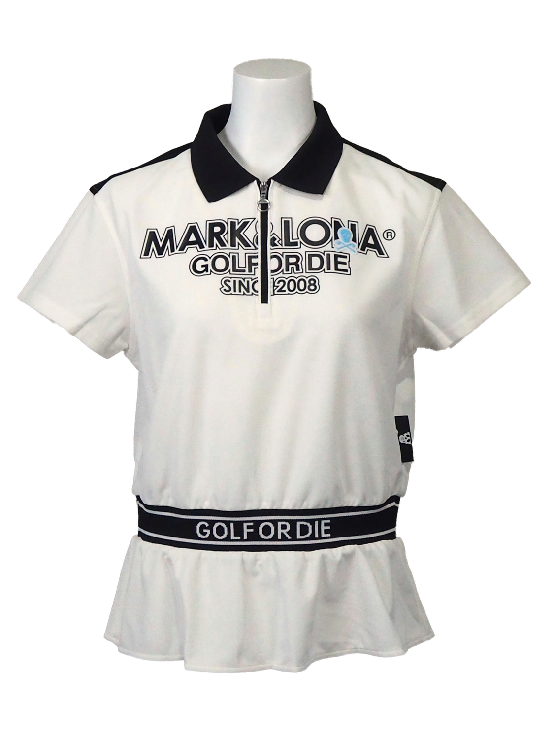 Draw Zip Polo | ポロシャツ | ホワイト | レディース | ゴルフウェア