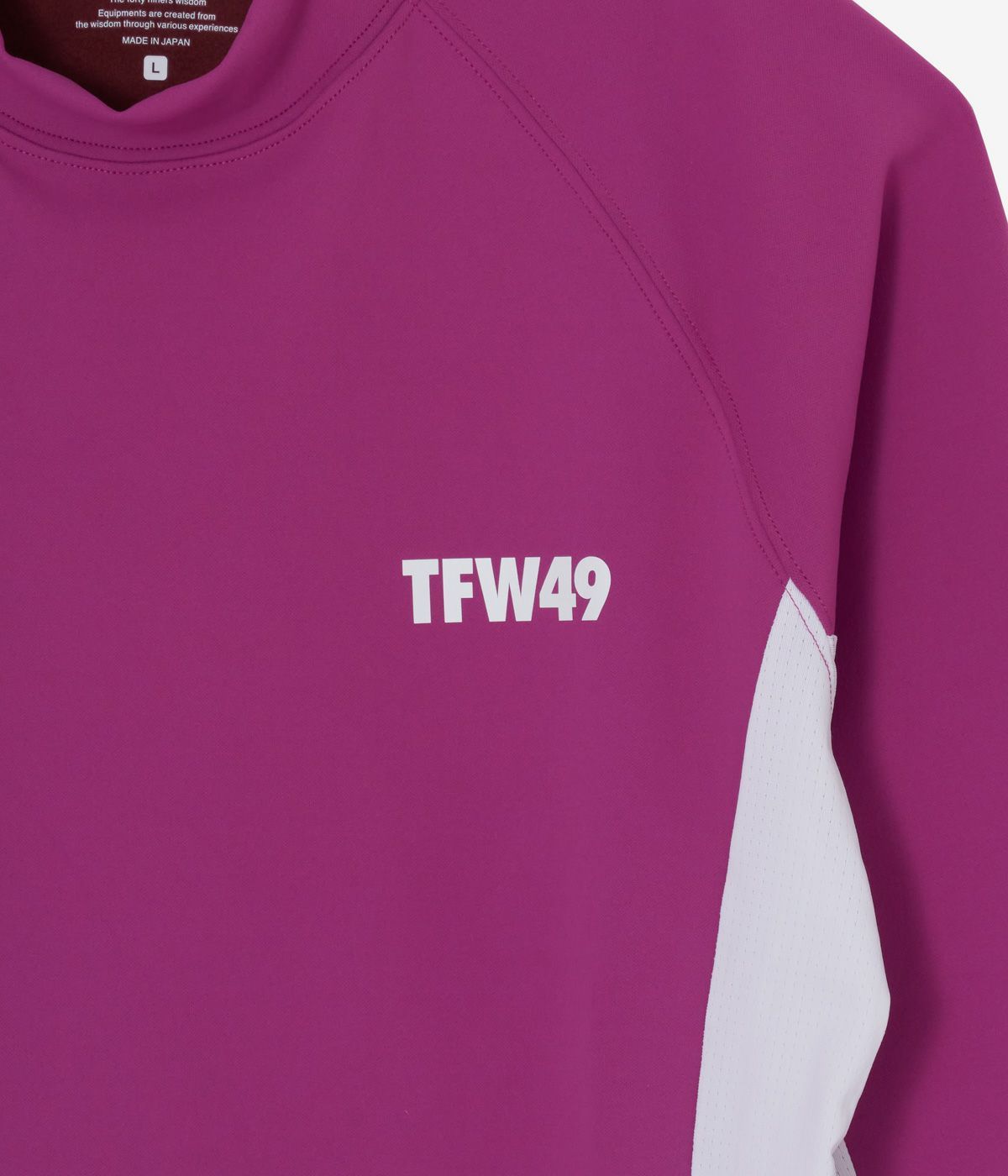 WARM MOCKNECK T | モックネックシャツ | ピンク×ボルドー | レディース | ゴルフウェア