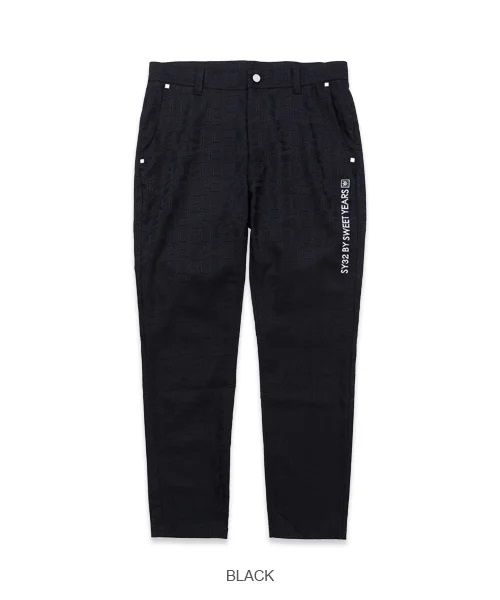 STRETCH SYG WOVEN JQ LONG PANTS | ロングパンツ | ブラック | メンズ | ゴルフウェア