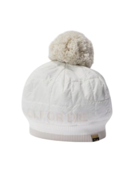 Frame Quilted Pom Cap | ニットキャップ | ホワイト | ユニセックス | ゴルフ