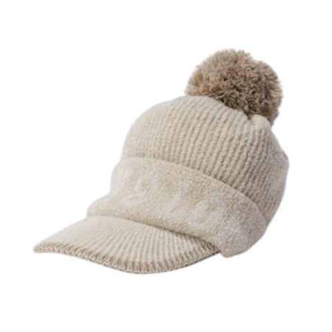 Scope Pom Visor Beanie | ニットキャップ | ベージュ | レディース | ゴルフ