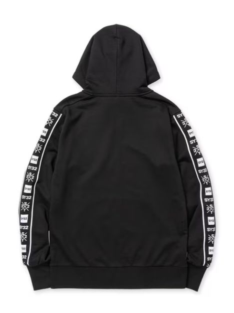 LINE TAPE ZIP HOODIE | パーカー | ブラック | メンズ