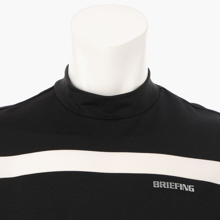 MEN’S PANEL STRIPE HIGHNECK （リラックスフィット） | ハイネックシャツ | ブラック | メンズ | ゴルフウェア