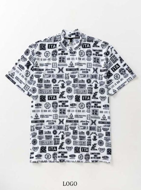 GRAPHIC MOCK NECK TEE | モックネック | ロゴ | メンズ | ゴルフウェア