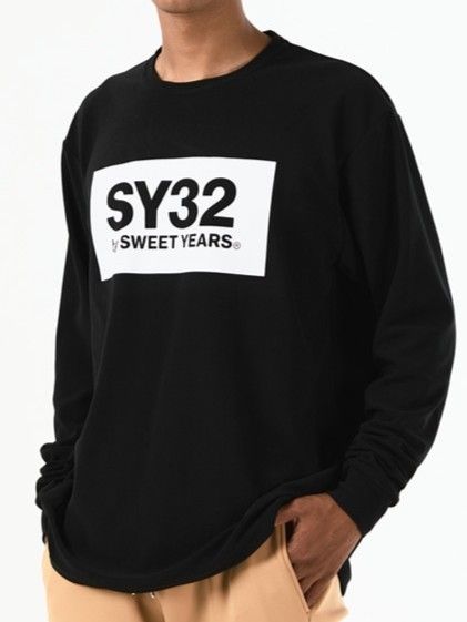 FLOCKY BOX LOGO FLEECE L/S TEE | Tシャツ | ブラック | メンズ