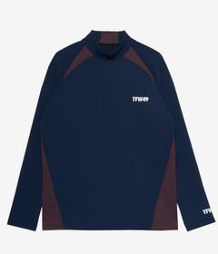 SIDE PANEL LONG SLEEVE MOCKNECK | Tシャツ | ネイビー | メンズ | ゴルフウェア