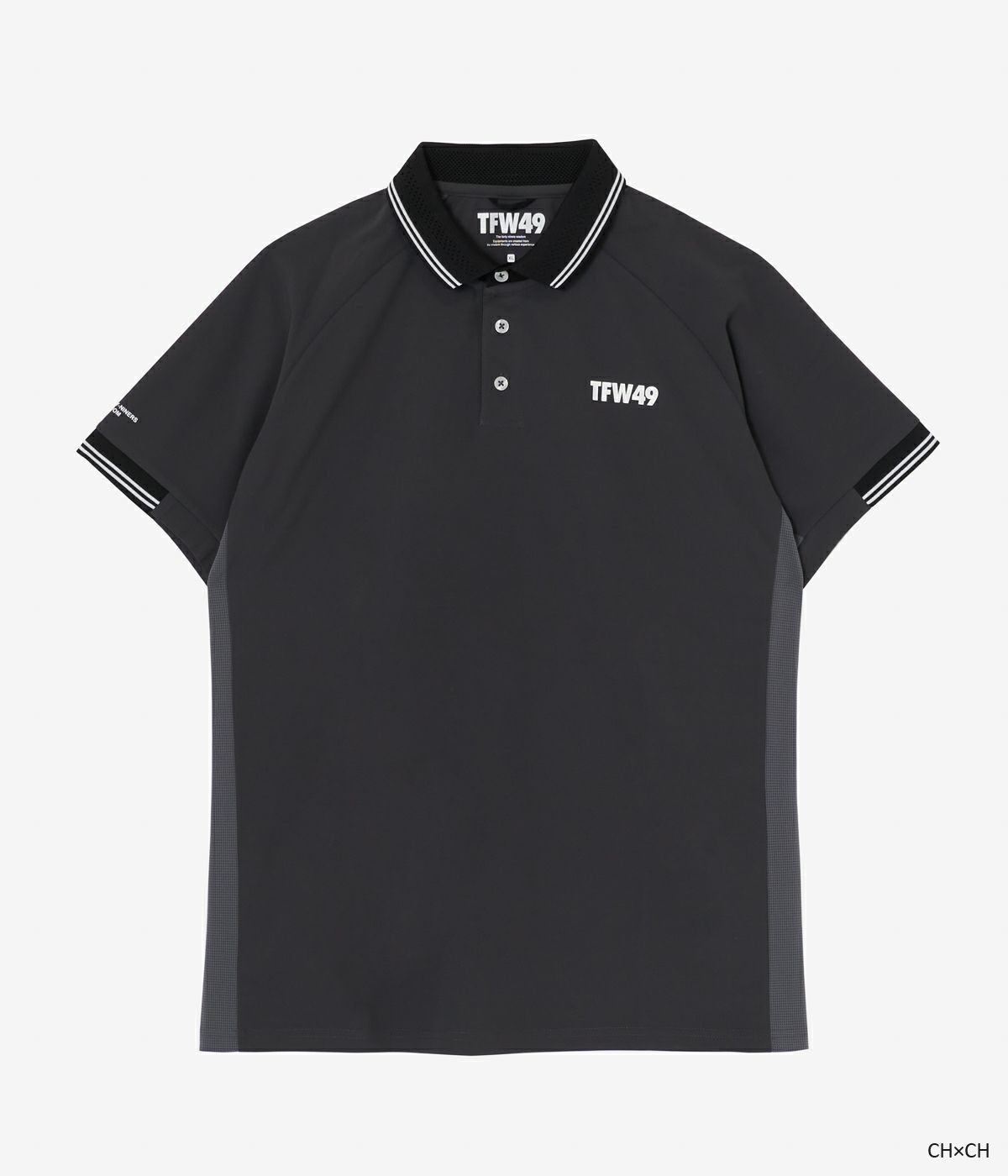 TFW49 - LINE SLEEVE POLO | ポロシャツ | チャコール×チャコール 