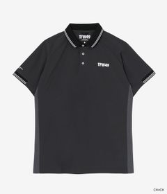 LINE SLEEVE POLO | ポロシャツ | チャコール×チャコール | メンズ | ゴルフウェア