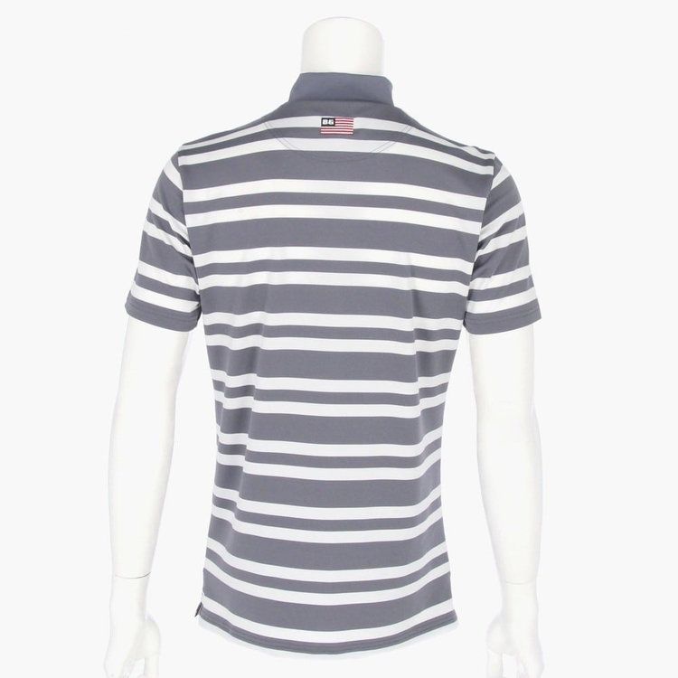 MENS STRIPE HIGH NECK | ハイネックシャツ | グレー | メンズ | ゴルフウェア