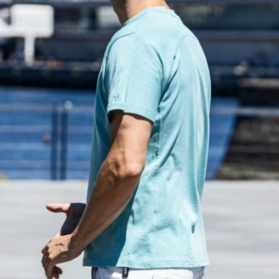 2重ロゴ半袖Tシャツ | Tシャツ | サックス | メンズ