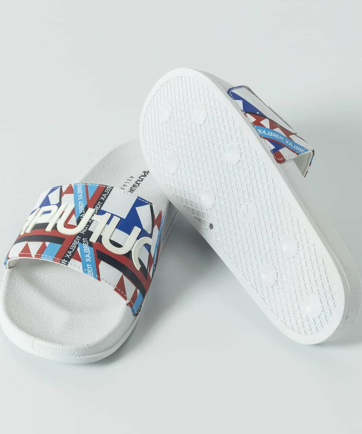 GEOMETRIC PRINT SANDALS | サンダル | レッド×ホワイト | メンズ