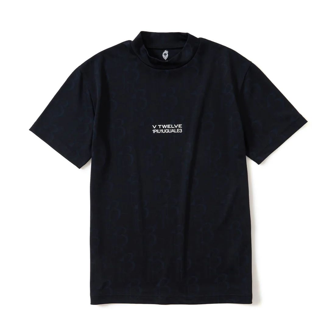 V12113 DUAL MOCK | モックネックTシャツ | ブラック | メンズ | ゴルフウェア