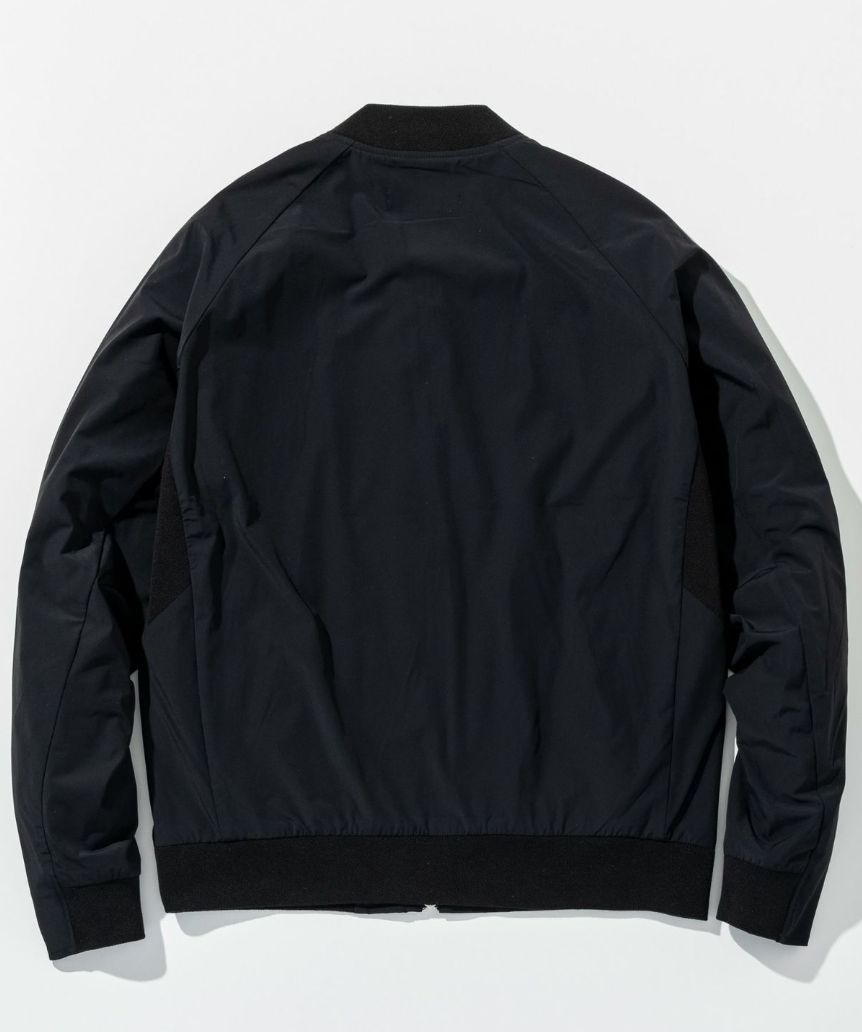 接触冷感グレンチェックナイロンブルゾン | ブラック | メンズ