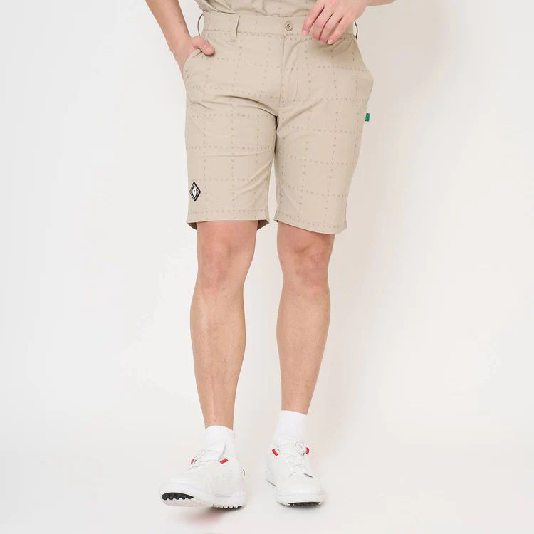 TYPO GRID SHORTS | ショートパンツ | ベージュ | メンズ | ゴルフウェア