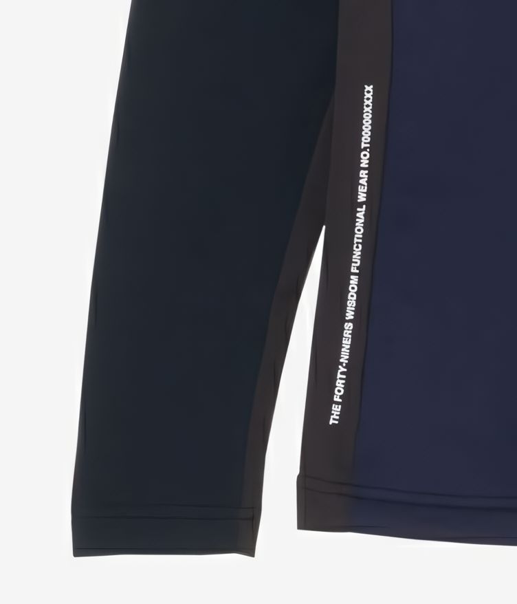WARM MOCKNECK L/S T | モックネックシャツ | ブラック×ネイビー | メンズ | ゴルフウェア