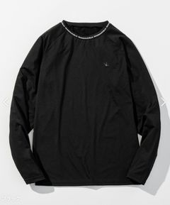 裏起毛クルーネックロゴロングTシャツ / スノーボード / スノーウェア /インナー | アンダーウェア | ブラック | メンズ | ゴルフウェア