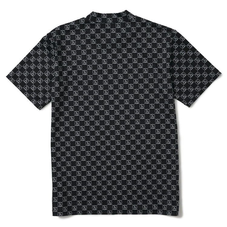 MONOGRAM MOCK | モックネックTシャツ | ブラック | メンズ | ゴルフウェア