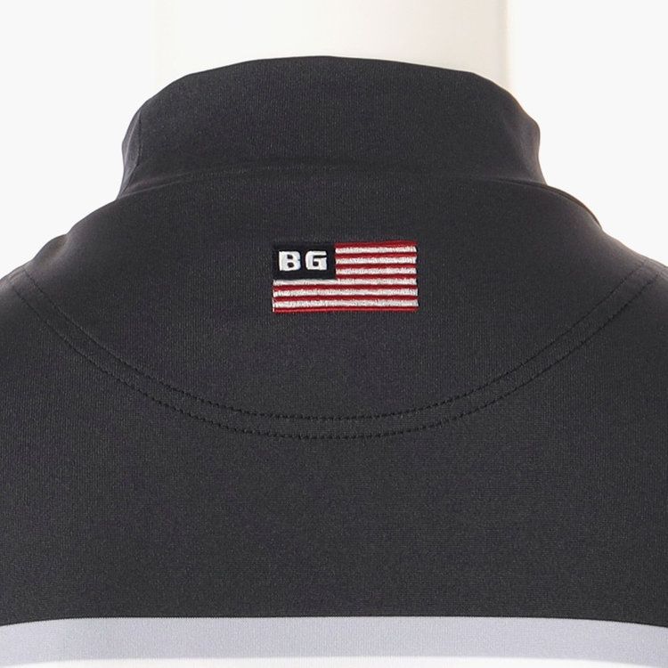 MENS MARINE STRIPE HIGH NECK | ハイネックTシャツ | ネイビー | メンズ | ゴルフウェア