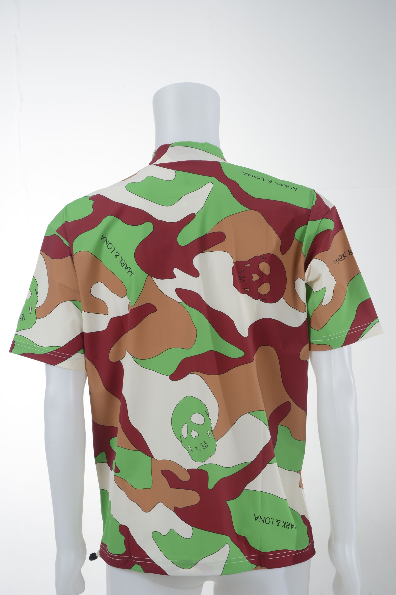 Milo Camo Tee | モックネック | 半袖Tシャツ | カモフラージュ柄 | オレンジ | メンズ | ゴルフウェア