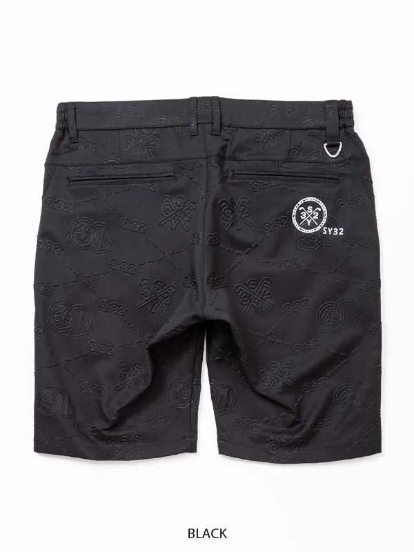 BACK EMBOSS STRETCH SHORTS | ショートパンツ | ブラック | メンズ | ゴルフウェア