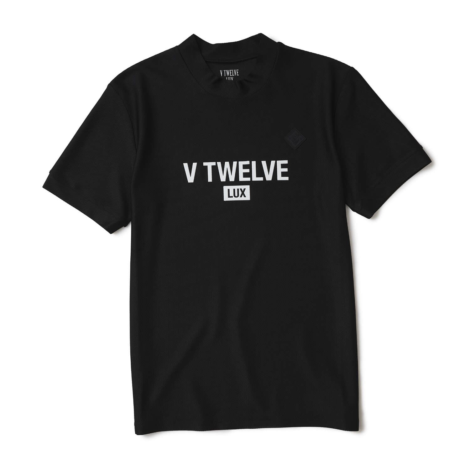 V12 - LX MESH MOCK | モックネック | Tシャツ | ブラック
