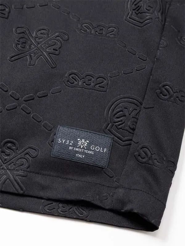 BACK EMBOSS STRETCH SHORTS | ショートパンツ | ブラック | メンズ | ゴルフウェア
