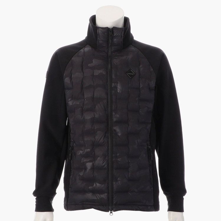 MEN'S WINDBLOCK MOLE YARN KNIT BLOUSON | ブルゾン | ブラック×カモ | メンズ | ゴルフウェア