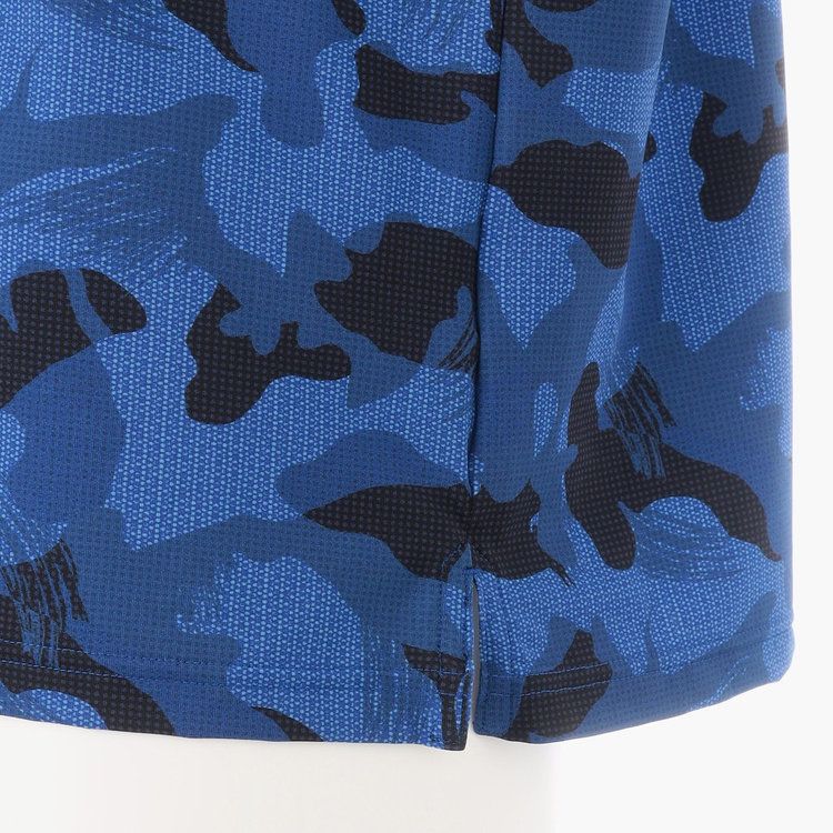 MENS CAMOUFLAGE MOCK NECK RELAXED FIT | モックネックTシャツ | ネイビー | メンズ | ゴルフウェア