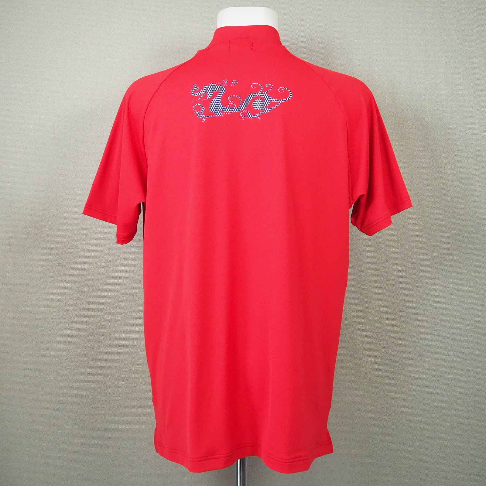 リサイクルベア天モック | 半袖 モックネック Tシャツ | メンズ ゴルフ | RED レッド (059)