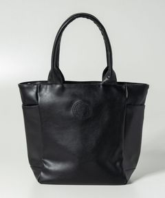 サークルロゴPUトートバッグ | バック | ブラック | メンズ