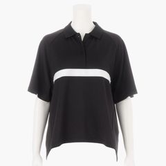 WOMENS SLEEVE LOGO POLO RELAXED FIT | ポロシャツ | ブラック | レディース | ゴルフウェア