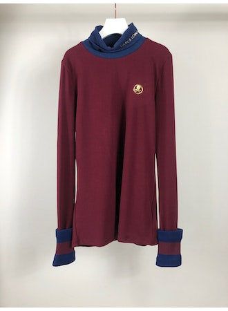 Duo Sleeve Fleece Shirts | モックネック | ネイビー | バーガンディ | レディース ゴルフウェア
