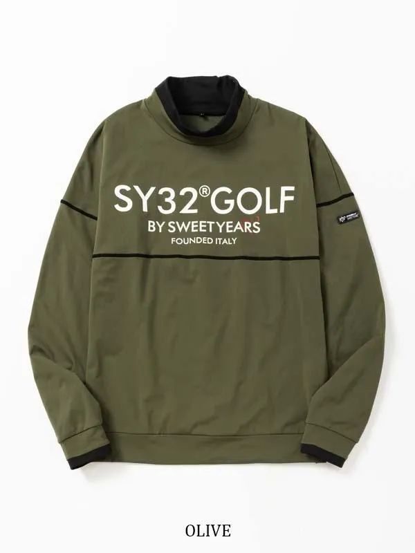 ULTRA LIGHT BACK BRUSHED MOCK SWEAT | モックネック | 長袖Tシャツ | オリーブ | メンズ | ゴルフウェア