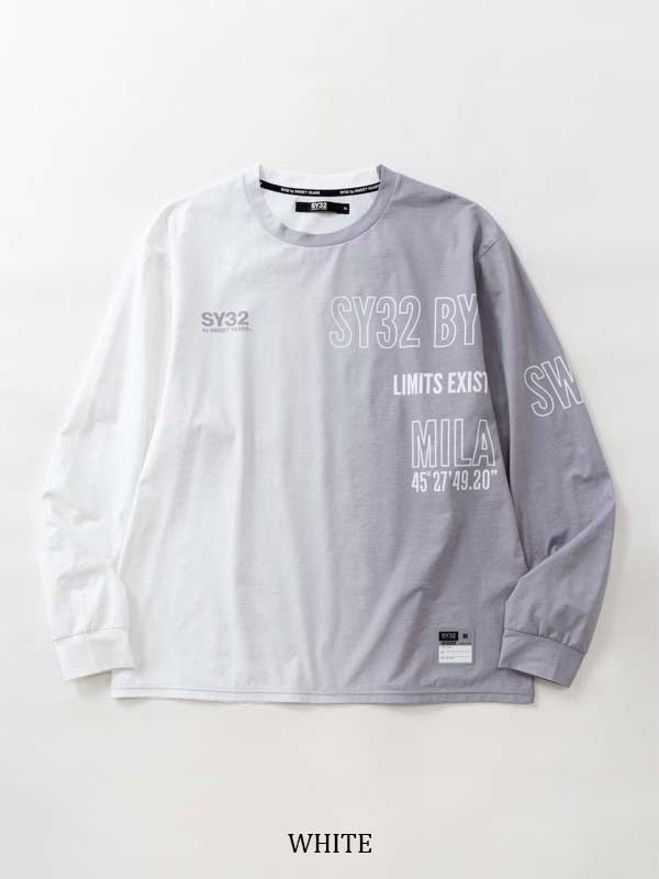 GRADATION LOGO L/S TEE | Tシャツ | ホワイト | メンズ