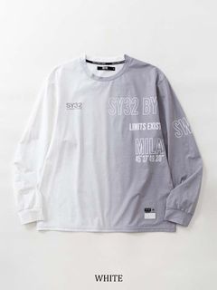 GRADATION LOGO L/S TEE | Tシャツ | ホワイト | メンズ