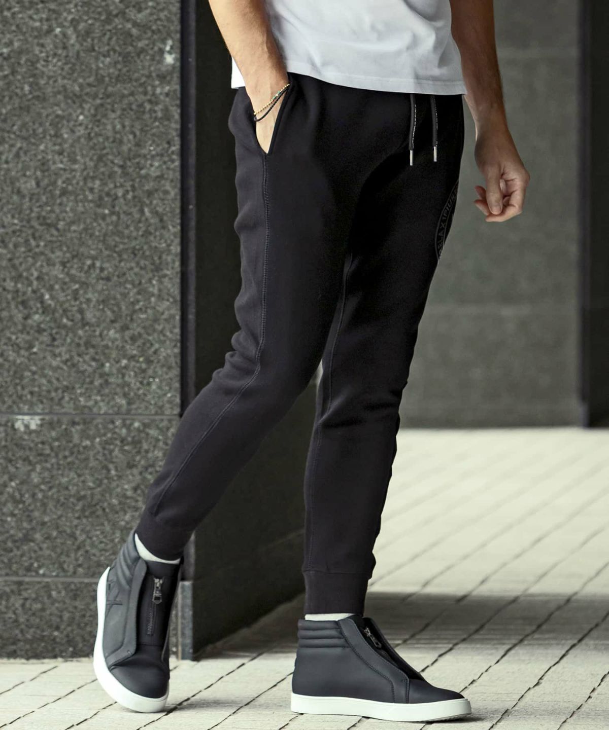 HEAVY FLEECE CIRCLE LOGO LONG PANTS | ロングパンツ | ブラック | メンズ