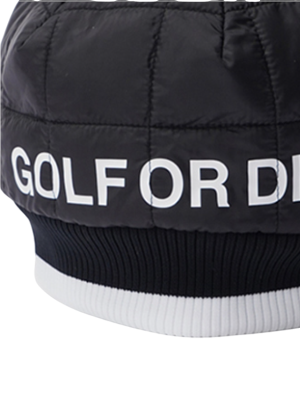 Frame Quilted Pom Cap | ニットキャップ | ブラック | ユニセックス | ゴルフ