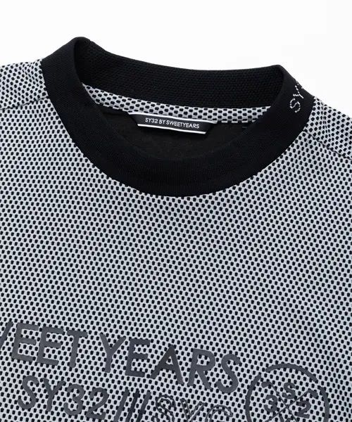 DIMPLE MESH MOCK | Tシャツ | ブラック | メンズ | ゴルフウェア