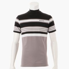 MENS MARINE STRIPE HIGH NECK | ハイネックTシャツ | ブラック | メンズ | ゴルフウェア